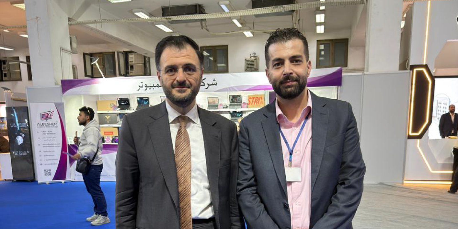 Business leaders at partnership signing ceremony